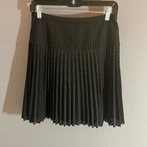 J. Crew Black Textured Skater Skirt